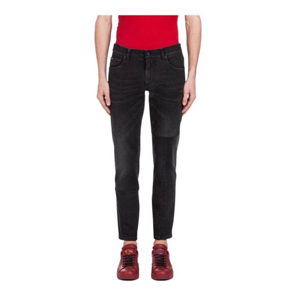 Dolce & Gabbana Black Angel Embroidery Skinny Denim Jeans - Picture 1 of 16